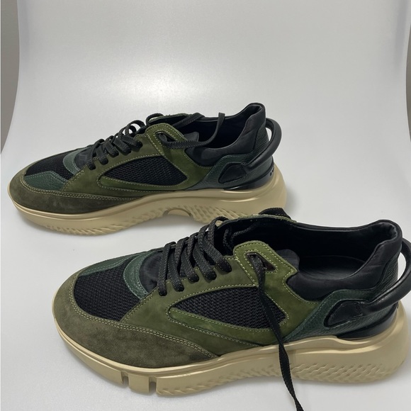 Buscemi Veloce Sneakers Black Military Green EU 46/US 13 - Picture 3 of 8